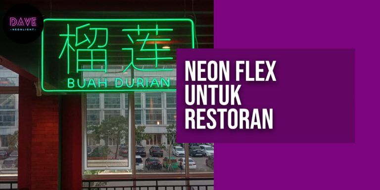 5 Jenis Neon Flex untuk Dekorasi Restoran dan Kafe Kekinian